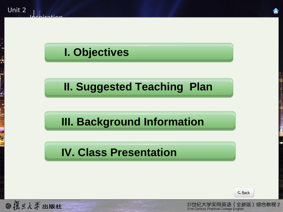 21世纪大学实用英语综合教程2 Unit _第1页