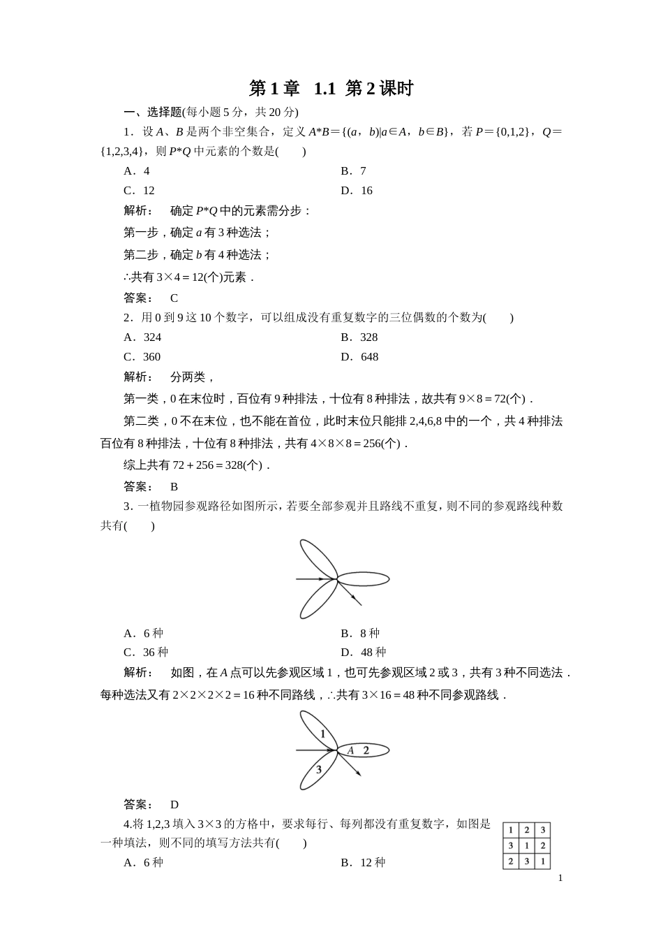 11.1第2课时分类加法计数原理与分步乘法计数原理的综合应用_第1页