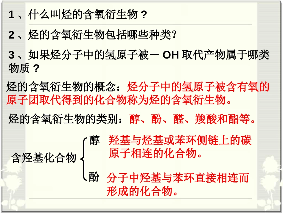 人教版高中化学选修五《醇酚》课件[共33页]_第2页