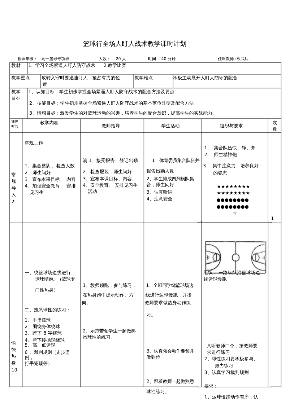 全场紧逼人盯人防守[共4页]_第1页