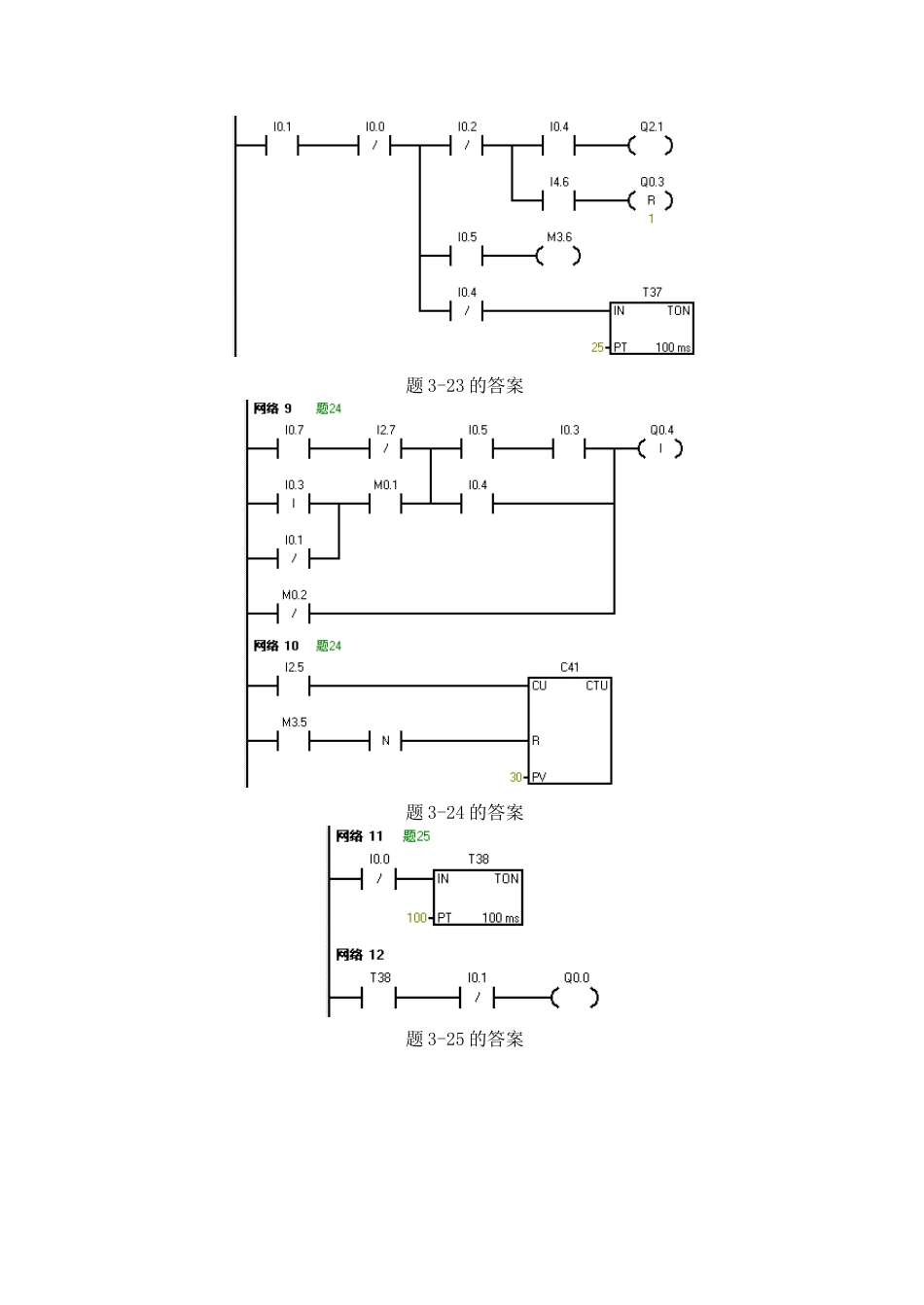 S7200 PLC编程及应用廖常初第2版习题参考答案_第3页