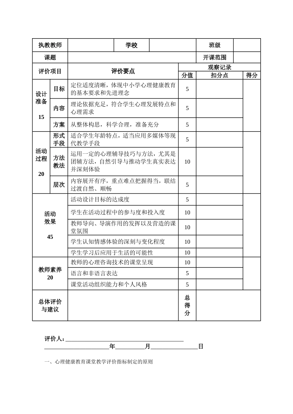 心理健康教育课堂教学评价[共7页]_第2页