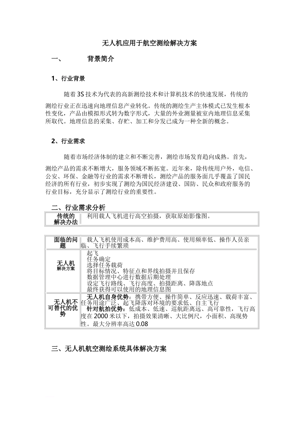 无人机应用于航空测绘解决方案_第1页