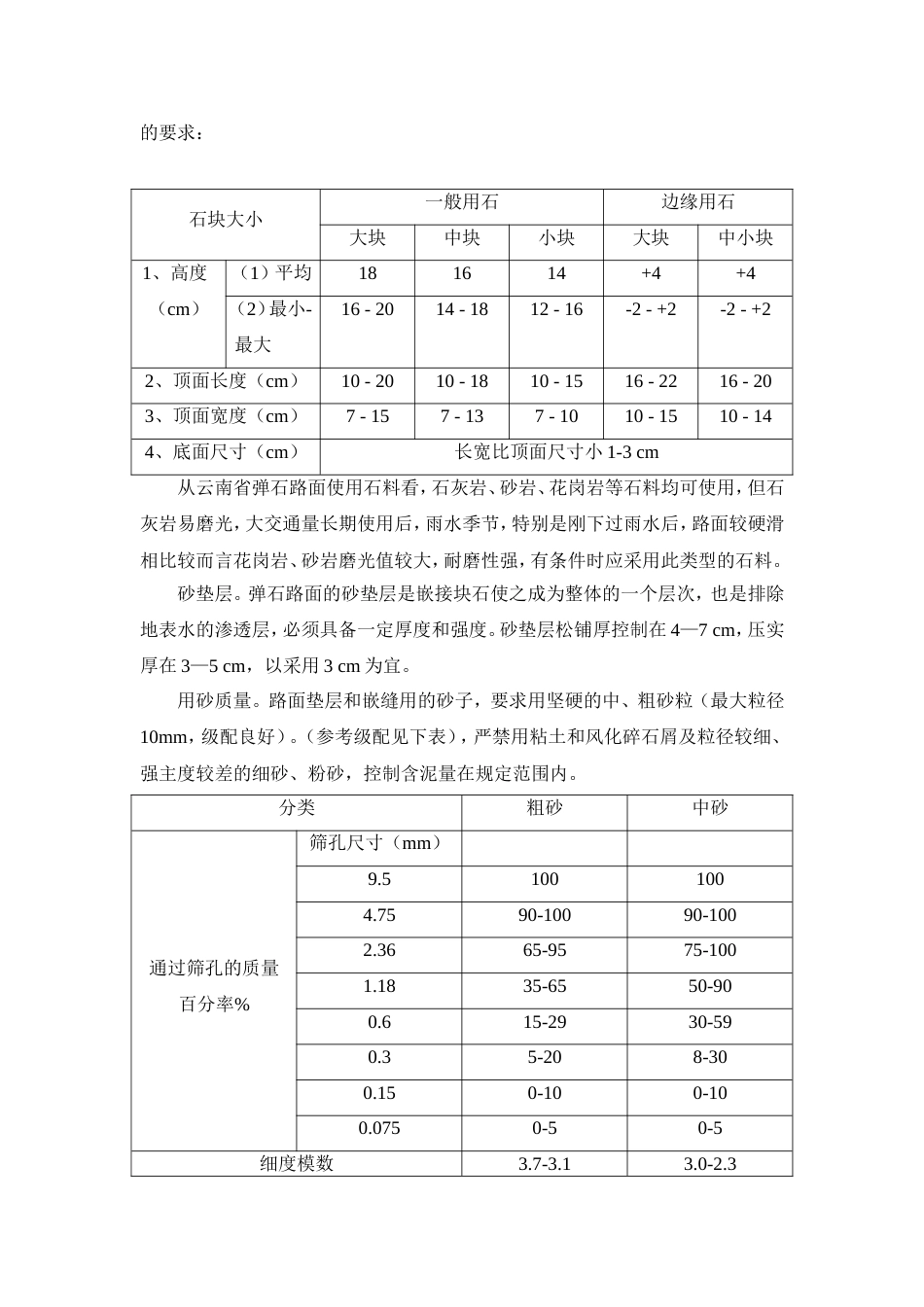 云南省农村公路弹石路面设计施工手册[共10页]_第3页