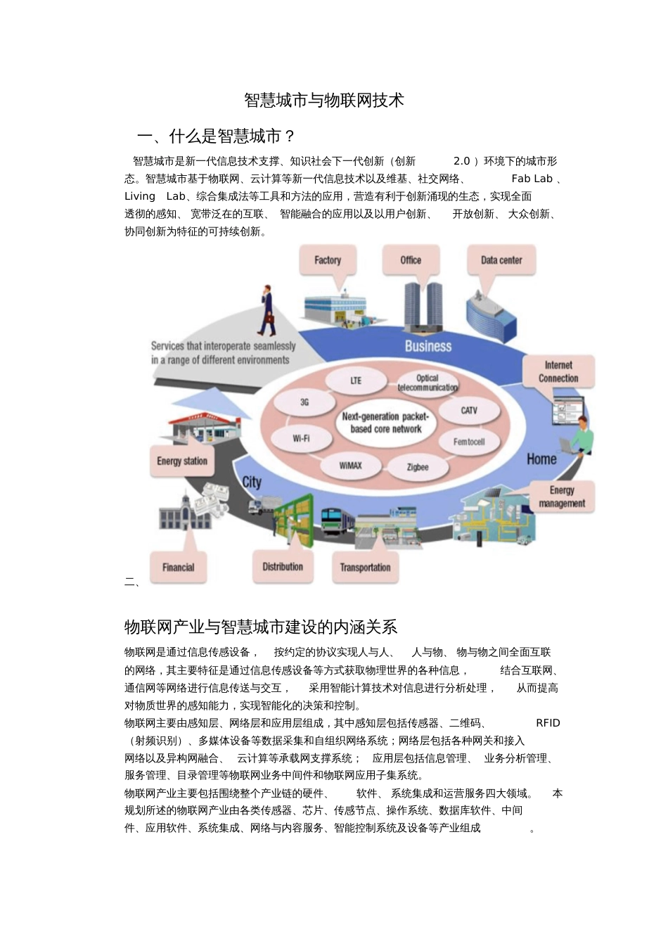 智慧城市与物联网技术_第1页