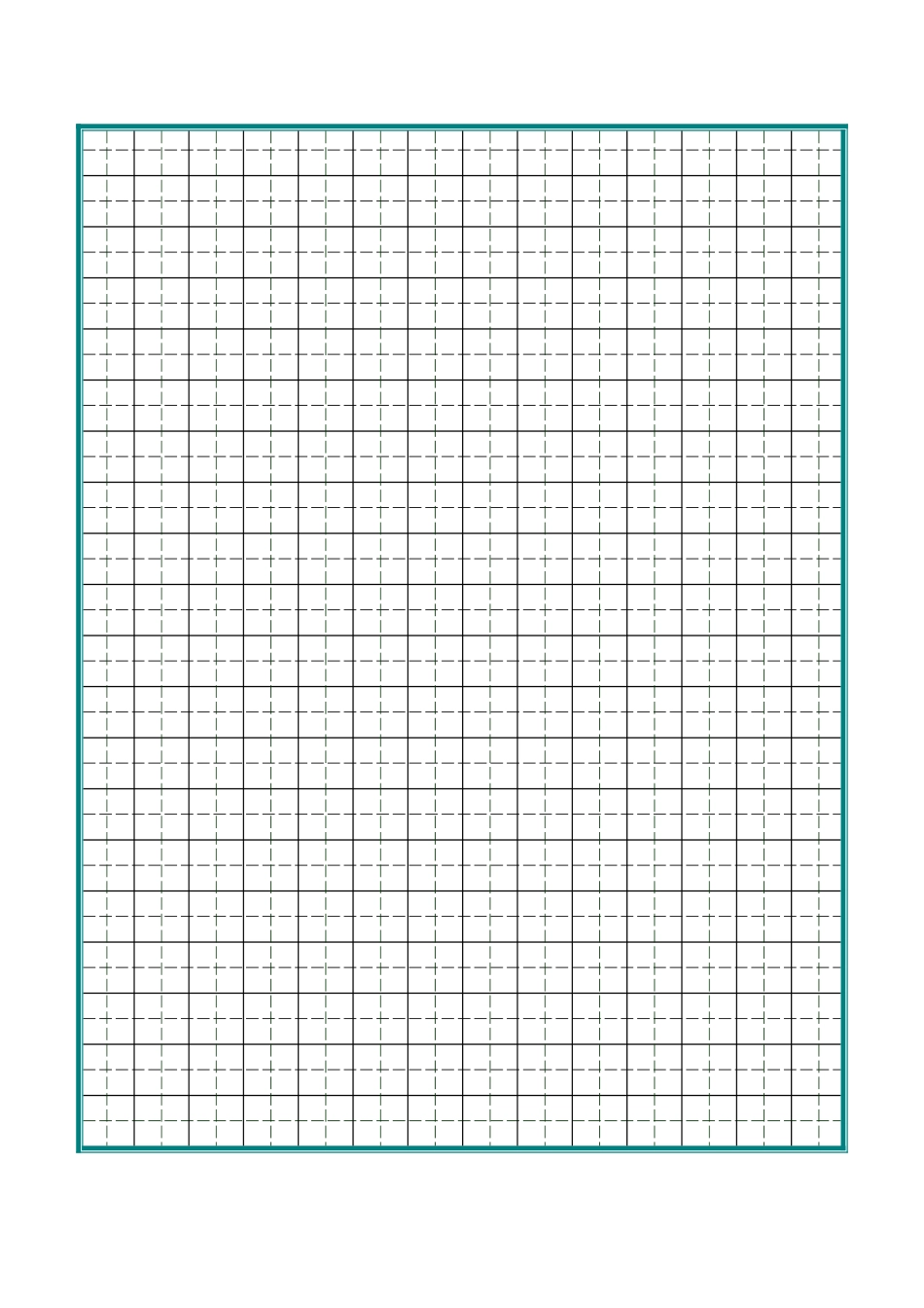 硬笔书法纸可直接打印口字格米字格田字格等模板_第2页