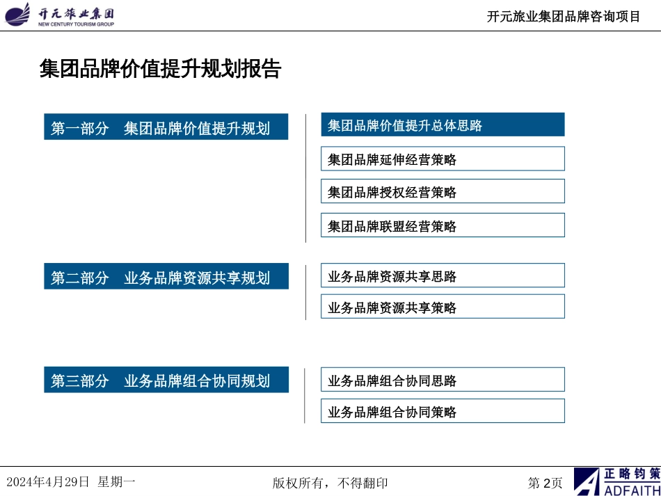 开元旅业集团品牌价值提升规划报告_第2页