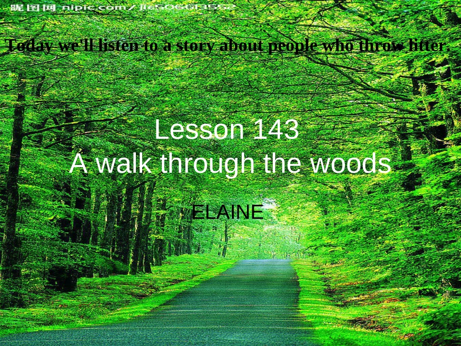 新概念第一册143awalkthroughthewoods_第2页