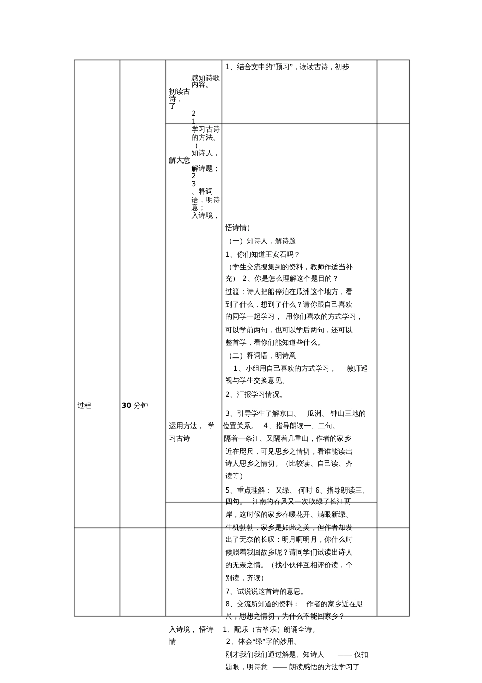 微课设计模板《泊船瓜洲》_第2页