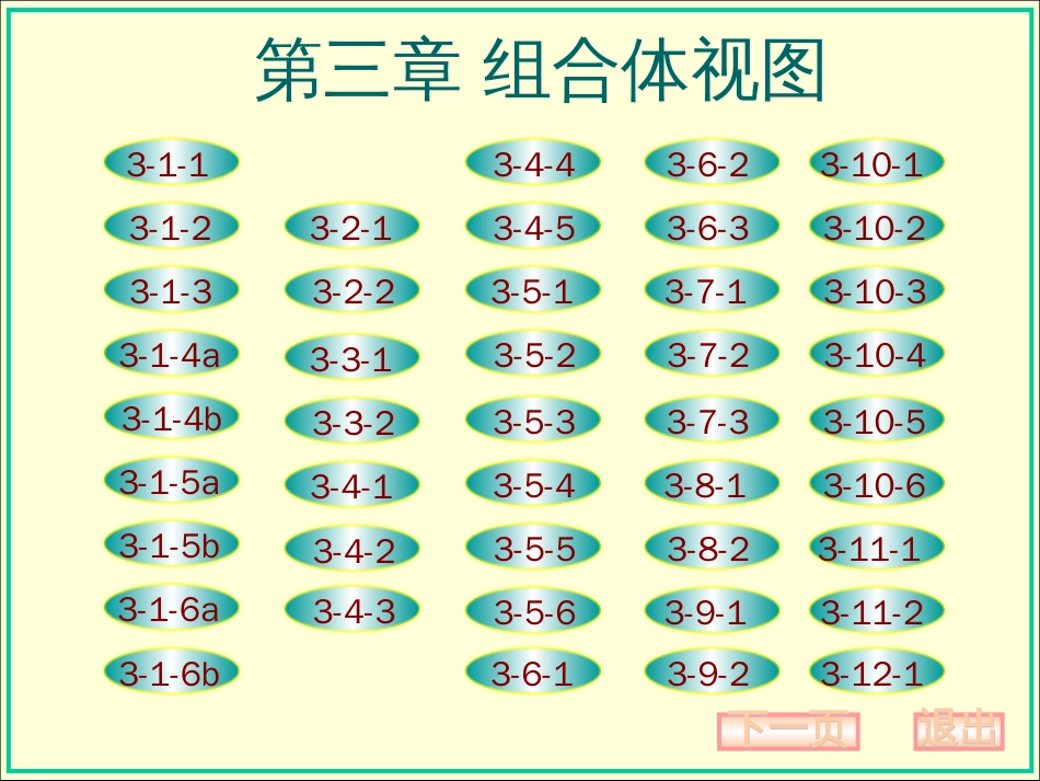 机械制图习题集 第三章答案大连理工大学版_第1页