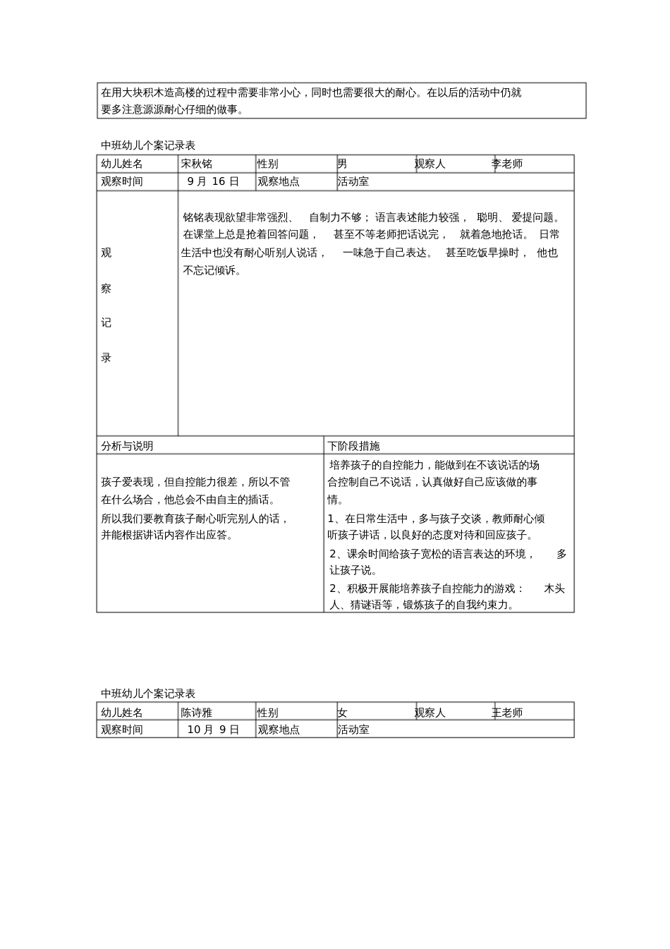 中班幼儿观察记录表[共36页]_第3页