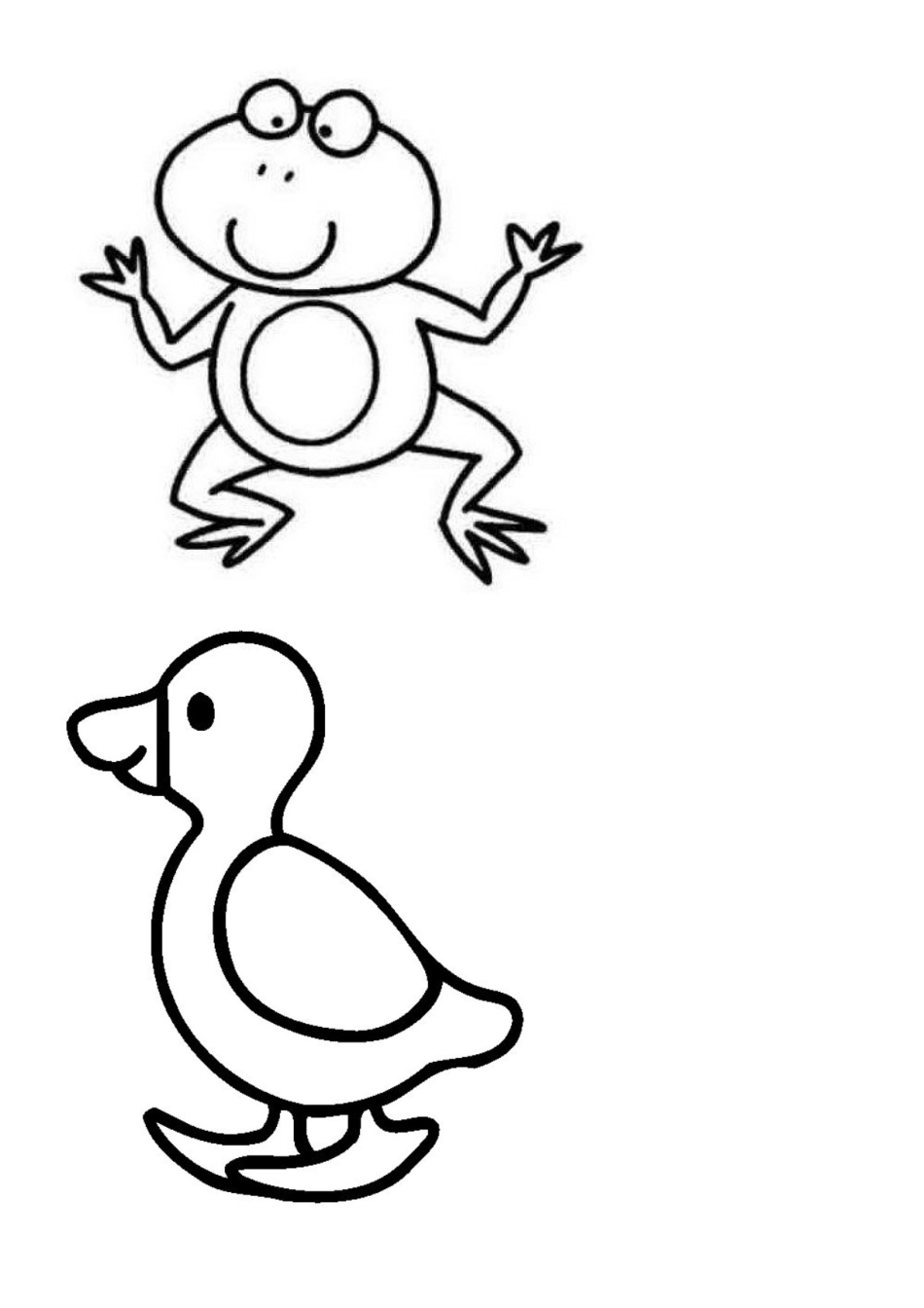 幼儿涂色可爱卡通简笔画可用A4纸直接打印_第2页