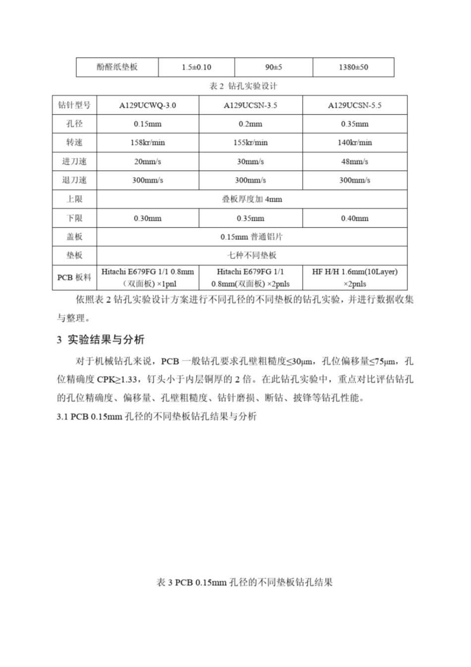 PCB钻孔用不同类型垫板的钻孔性能研究_第3页