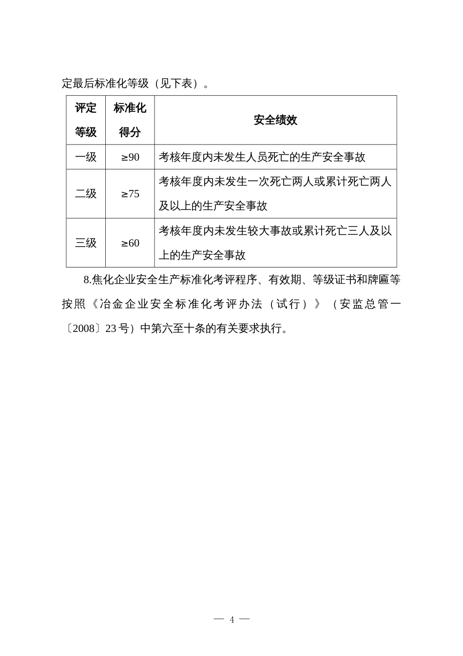 焦化冶金企业安全生产标准化评定标准5_第2页