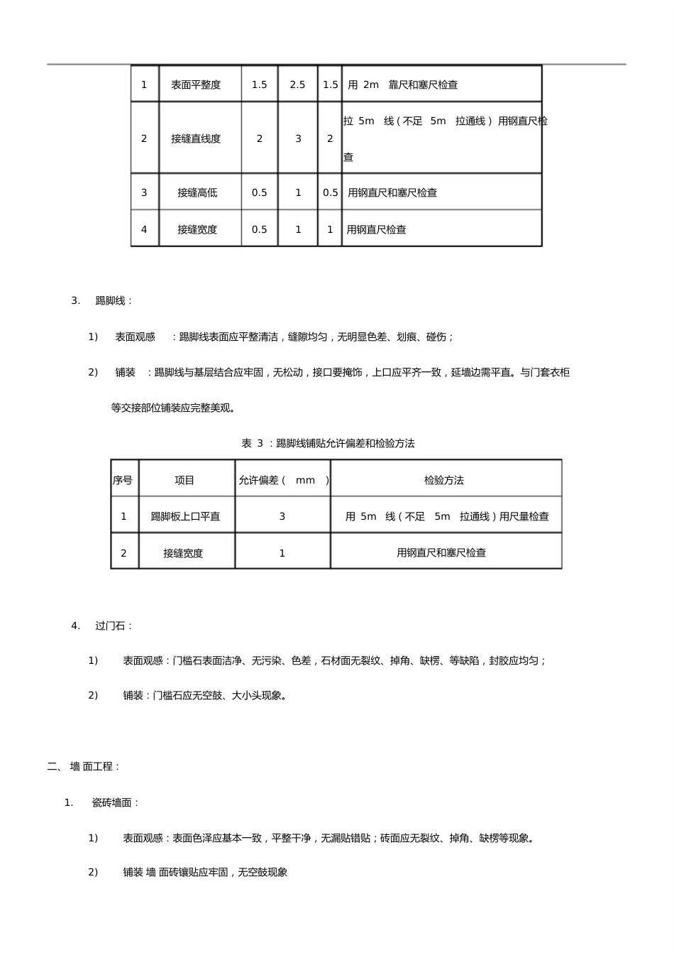 精装房户内细部验收标准_第2页