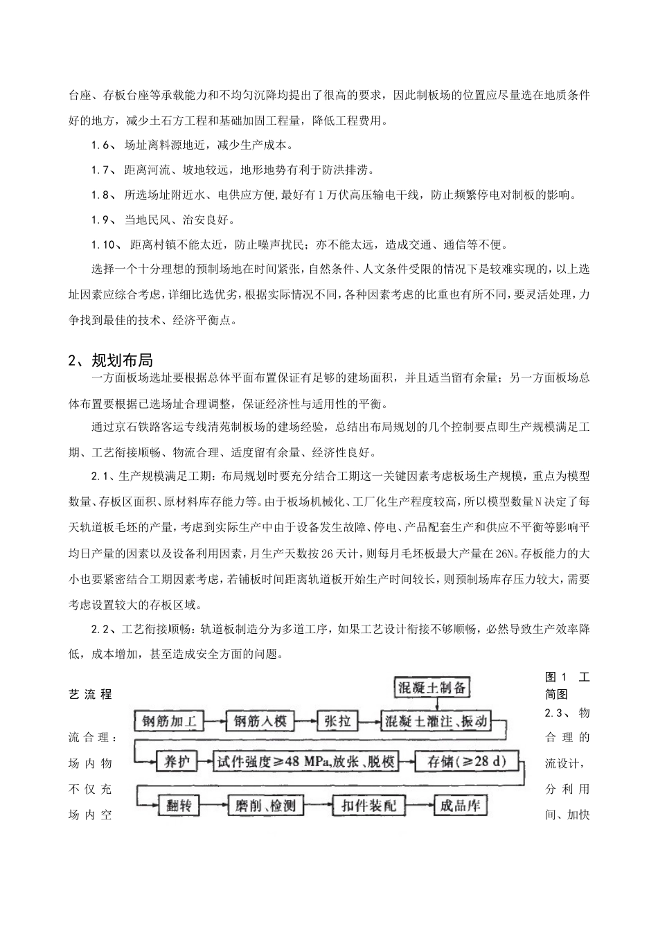 CRTSⅡ型轨道板预制建场选址、布局要点分析_第2页