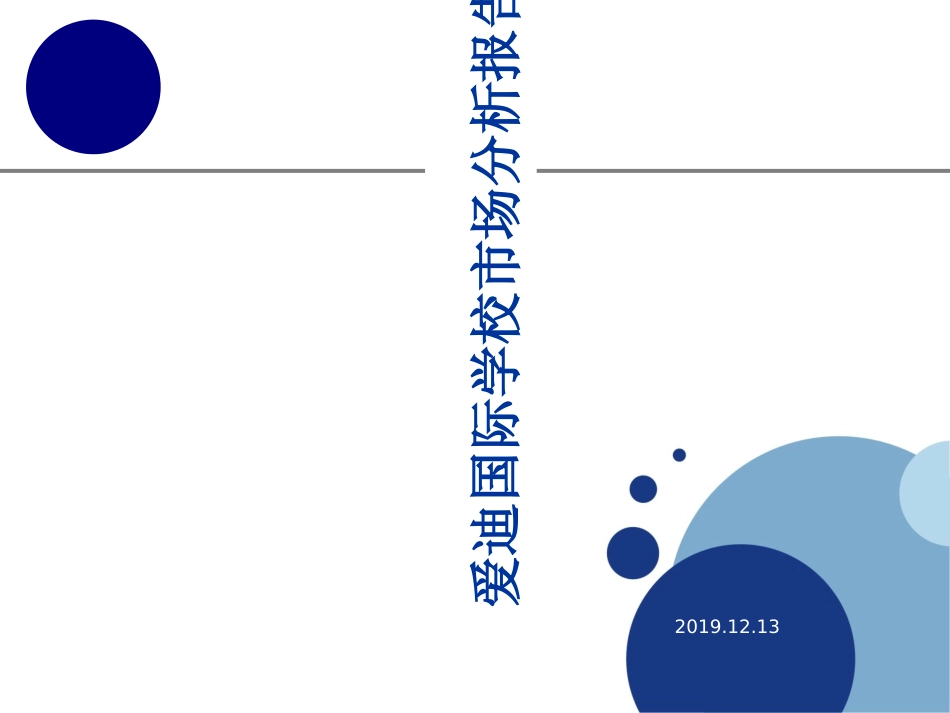 爱迪国际学校市场分析报告2019_第1页