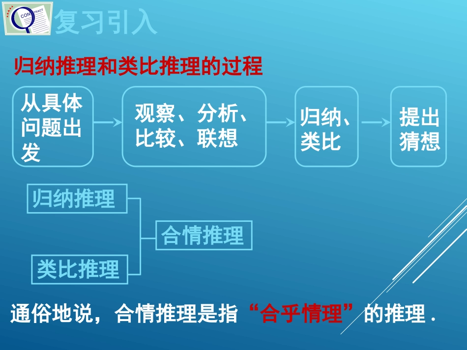 2018届高中数学必修人教版合情推理课件_第3页