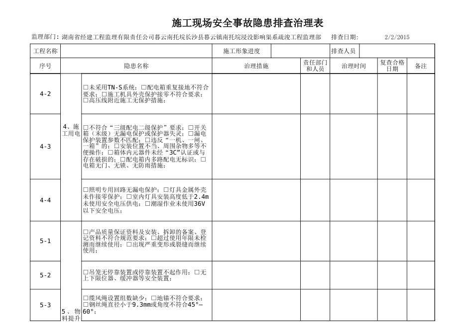 安全隐患排查表(未填)_第3页