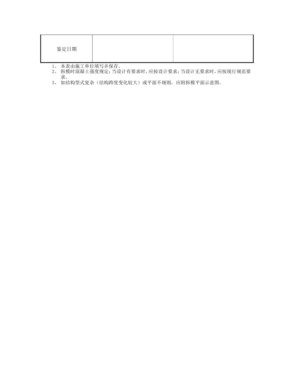 混凝土拆模申清单_第2页