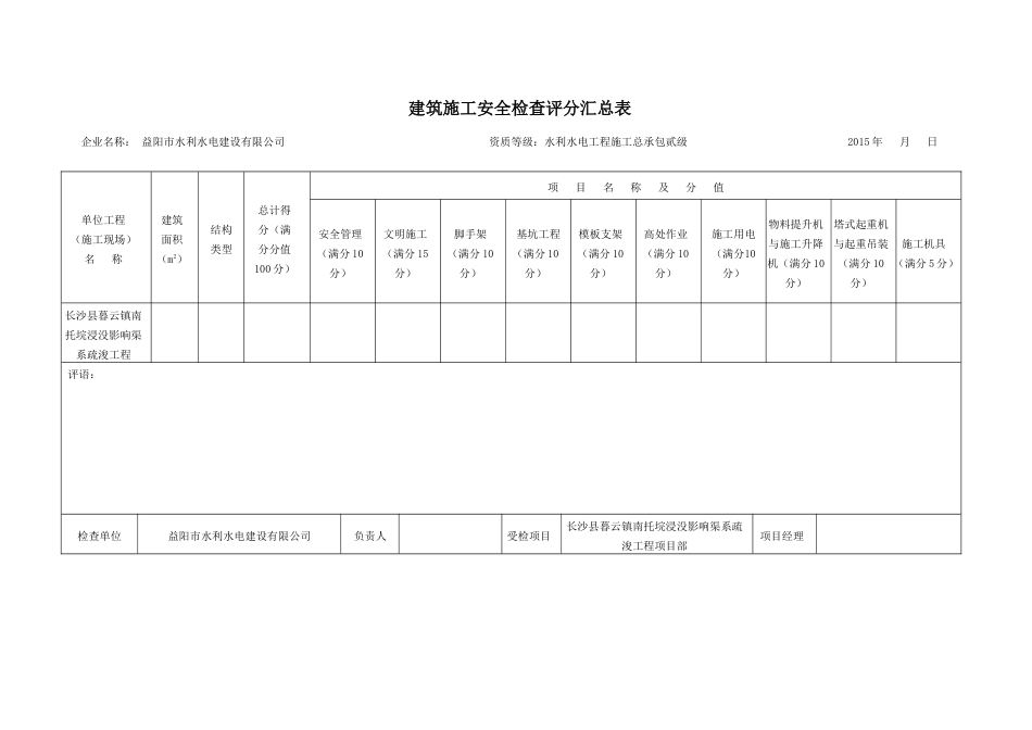 工程汇总表1文件_第1页