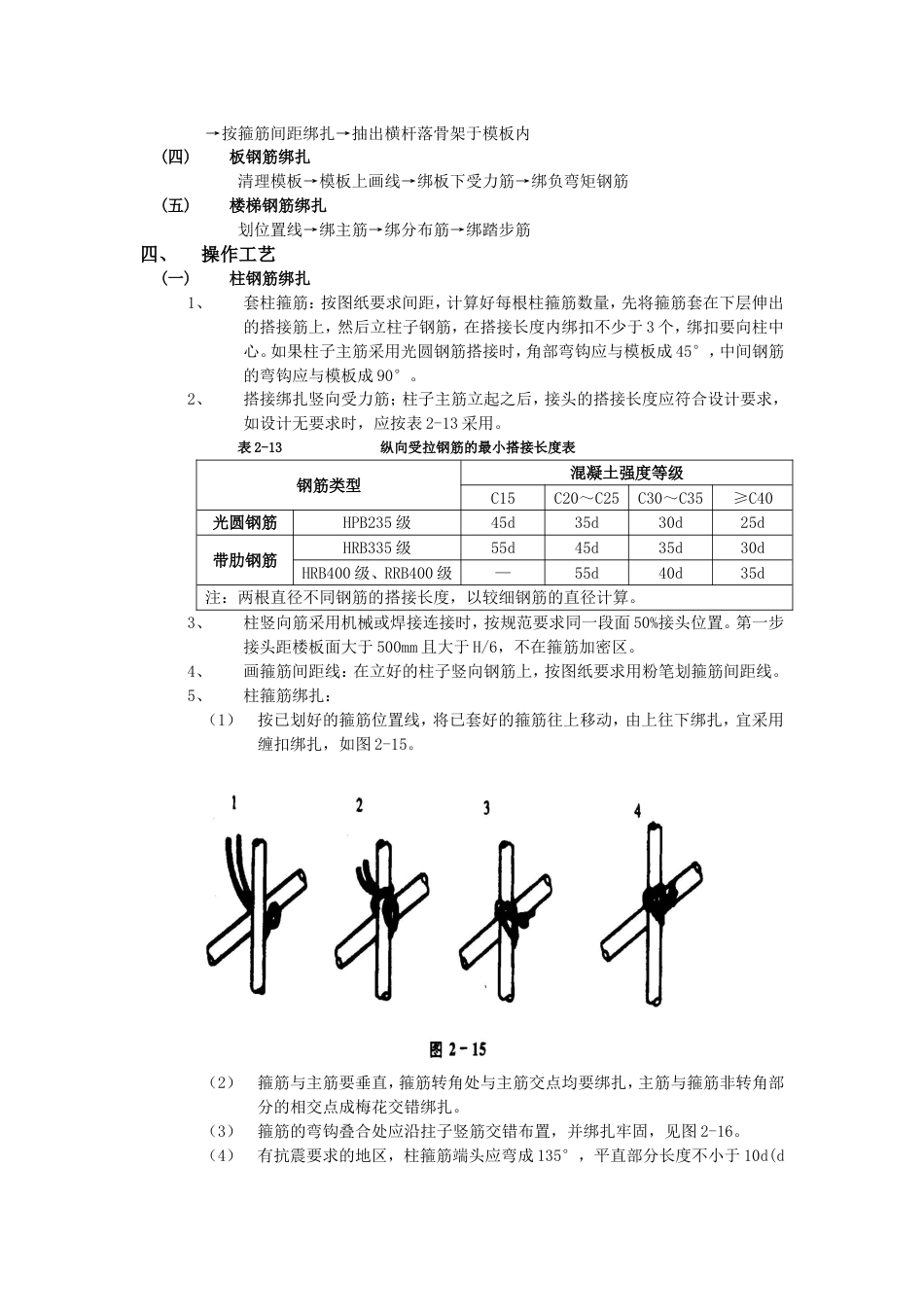 017框架结构钢筋绑扎工程_第2页