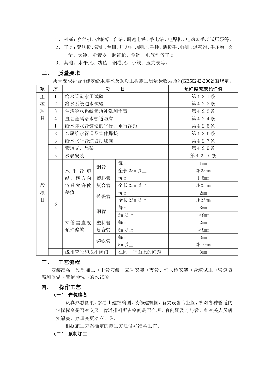 001室内给水管道安装工程_第2页