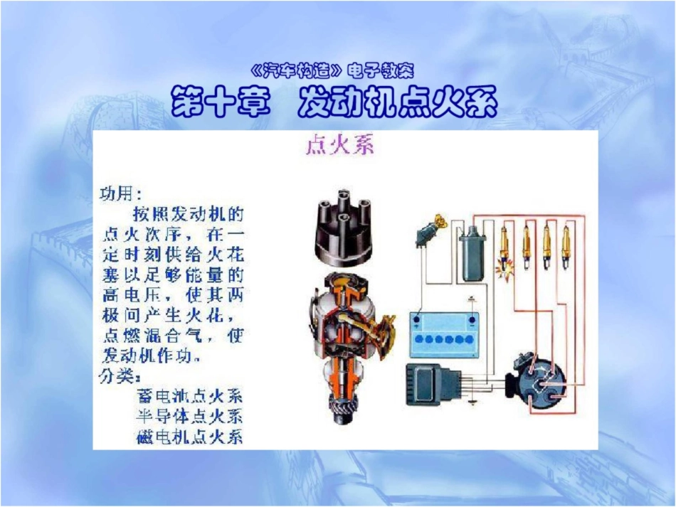 汽车结构第10章发动机点火系_第1页