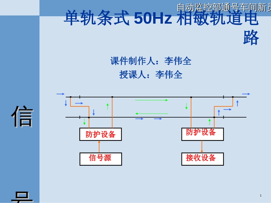 50HZ相敏轨道电路[共40页]_第1页