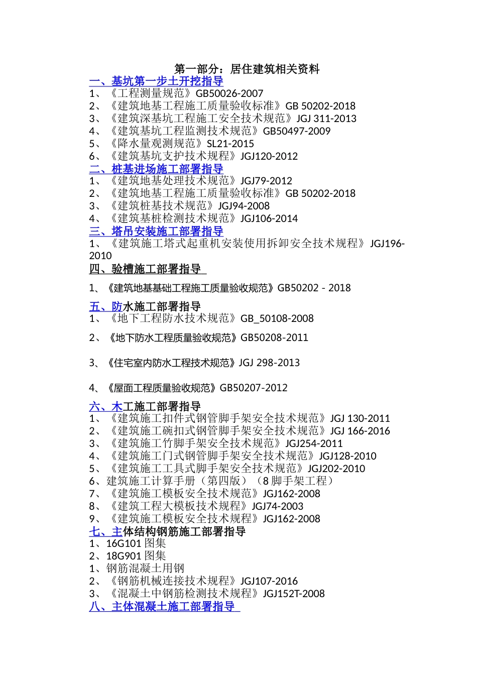 建筑工程常用最新规范、图集整理汇总_第1页