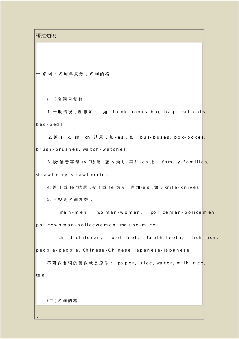 精品小学英语基础知识完整_第2页