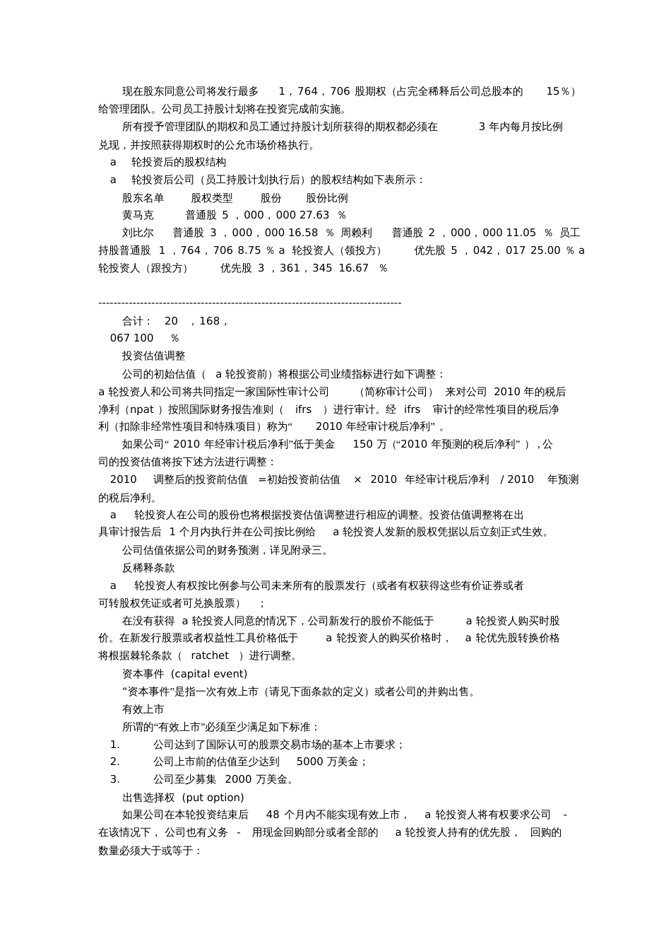 公司投资意向书(共9篇)_第2页