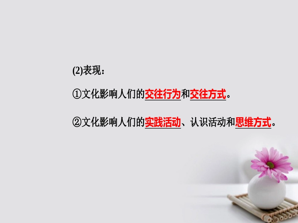 高考政治一轮复习 文化与生活 专题九 文化与生活 考点3 文化对人的影响课件_第3页