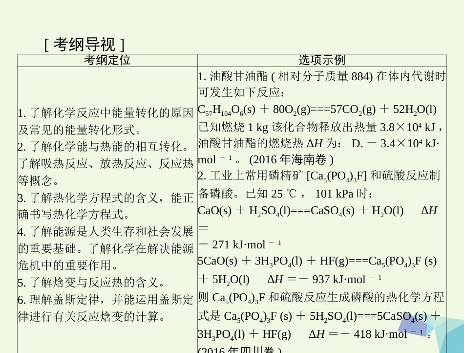 高考化学大一轮专题复习 第三单元 化学基本理论 第4讲 化学反应与能量课件_第2页