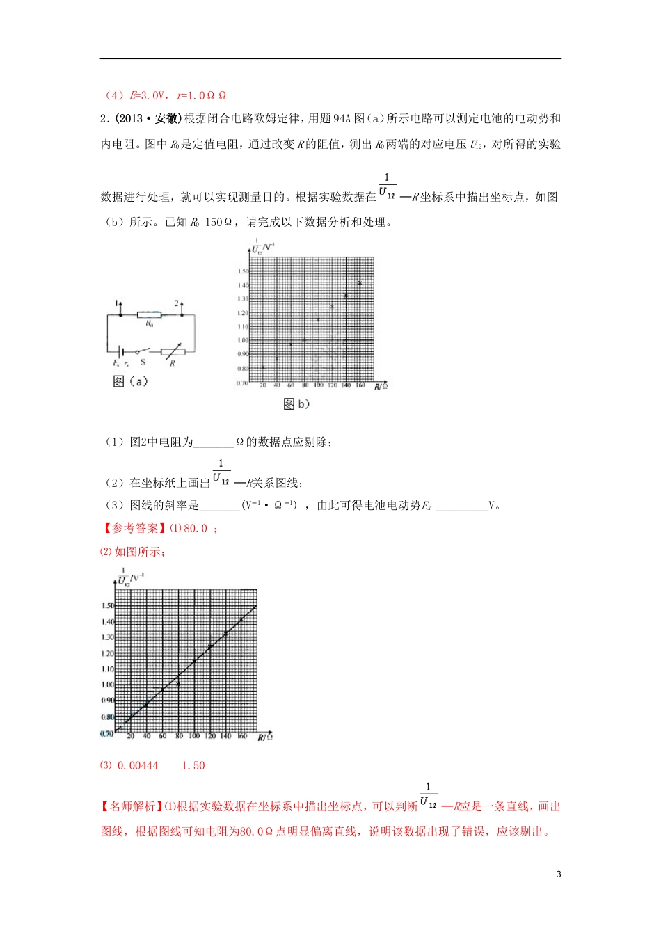 高考物理二轮复习100考点千题精练第十七章物理思维方法专题175图象法2_第3页