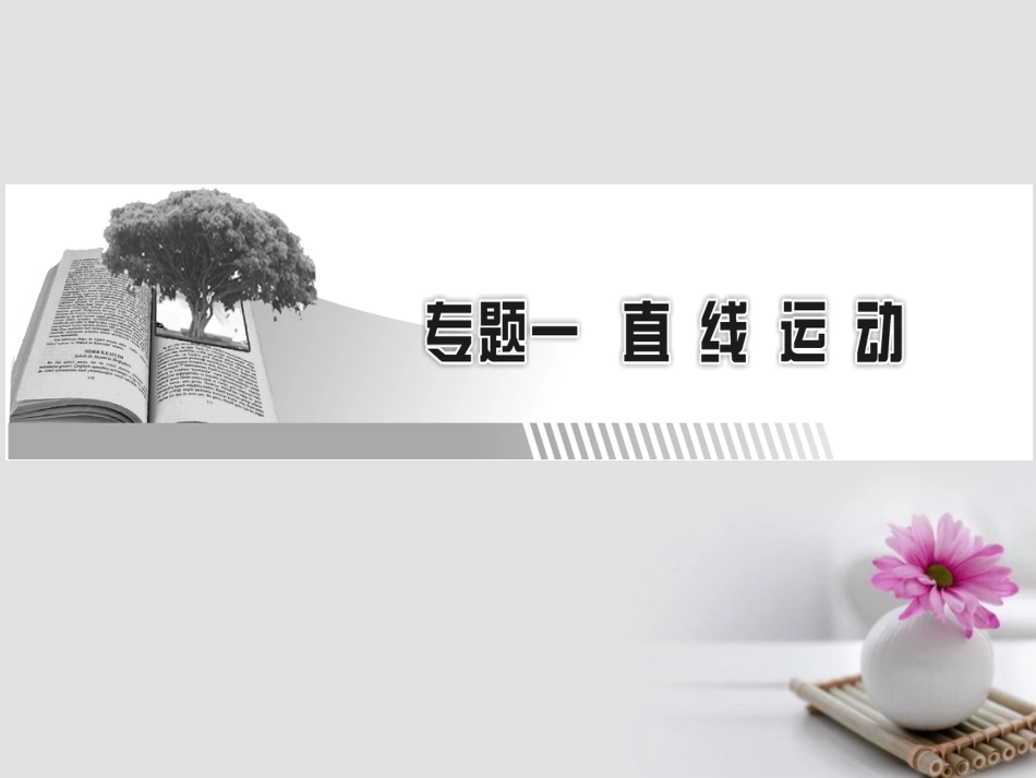 高考物理一轮总复习 专题 直线运动 第讲 运动的描述课件_第1页