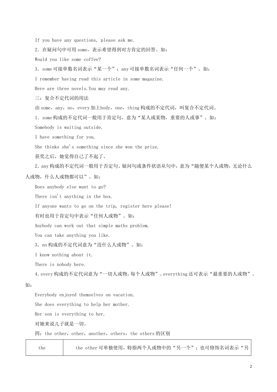 高考英语二轮复习专题代词讲学案_第2页