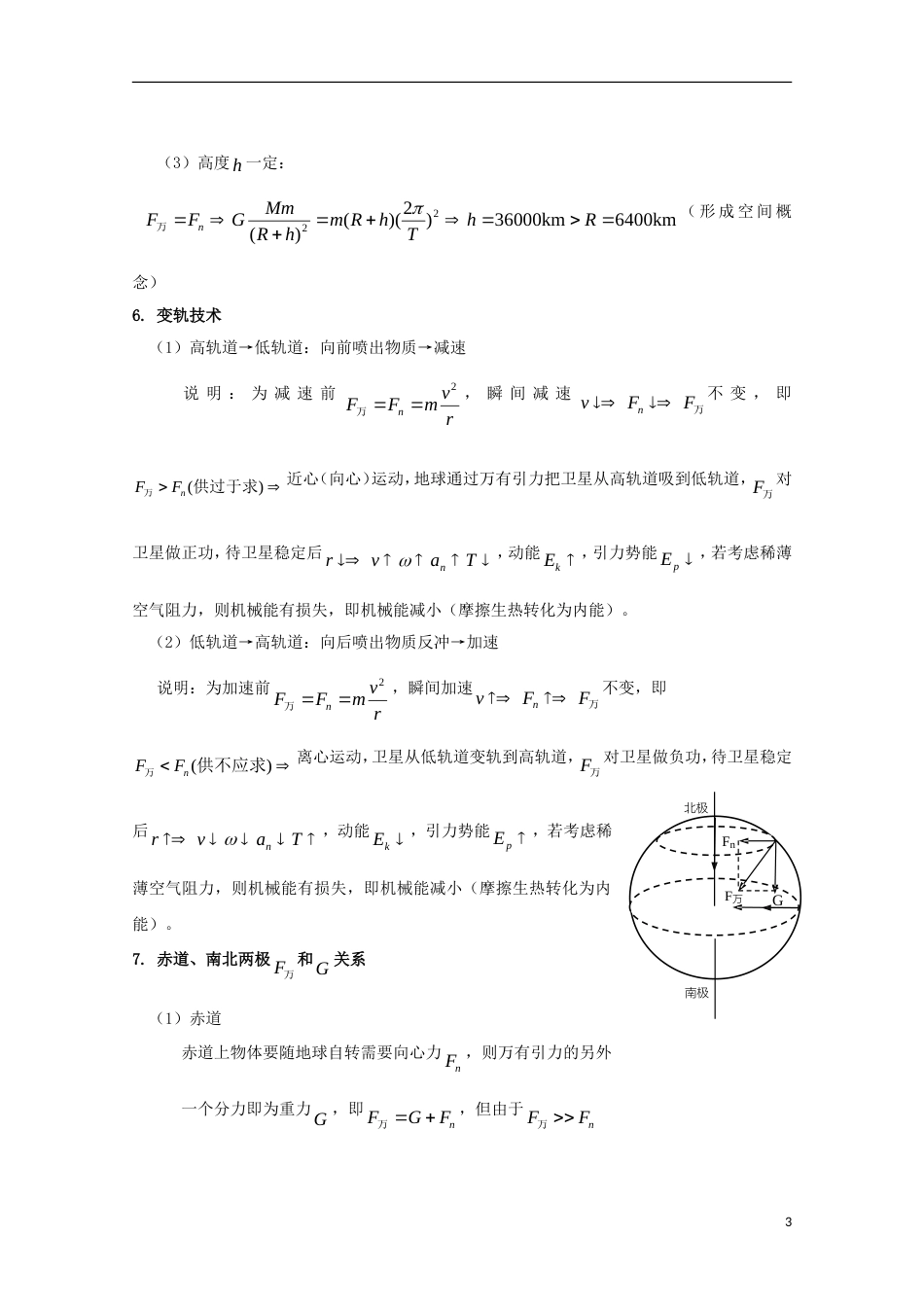 高考物理热点快速突破必考部分专题万有引力定律与航天_第3页