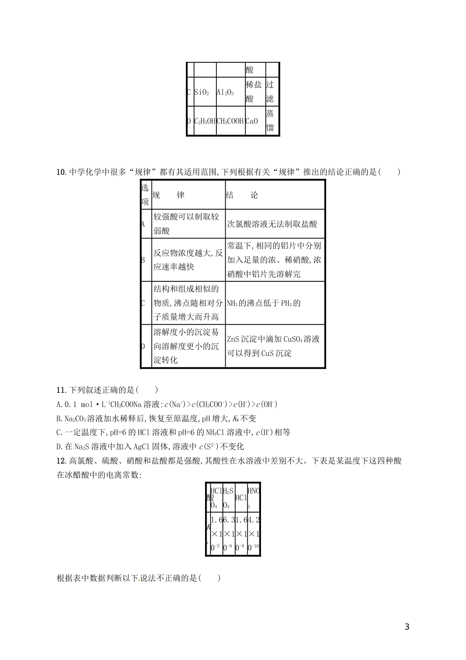 高考化学一轮复习滚动测试卷Ⅴ_第3页