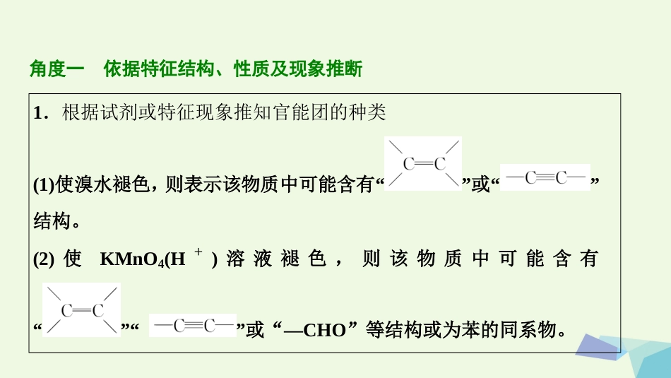 高考化学大一轮复习 热点突破 有机综合推断题突破策略考点探究课件_第3页