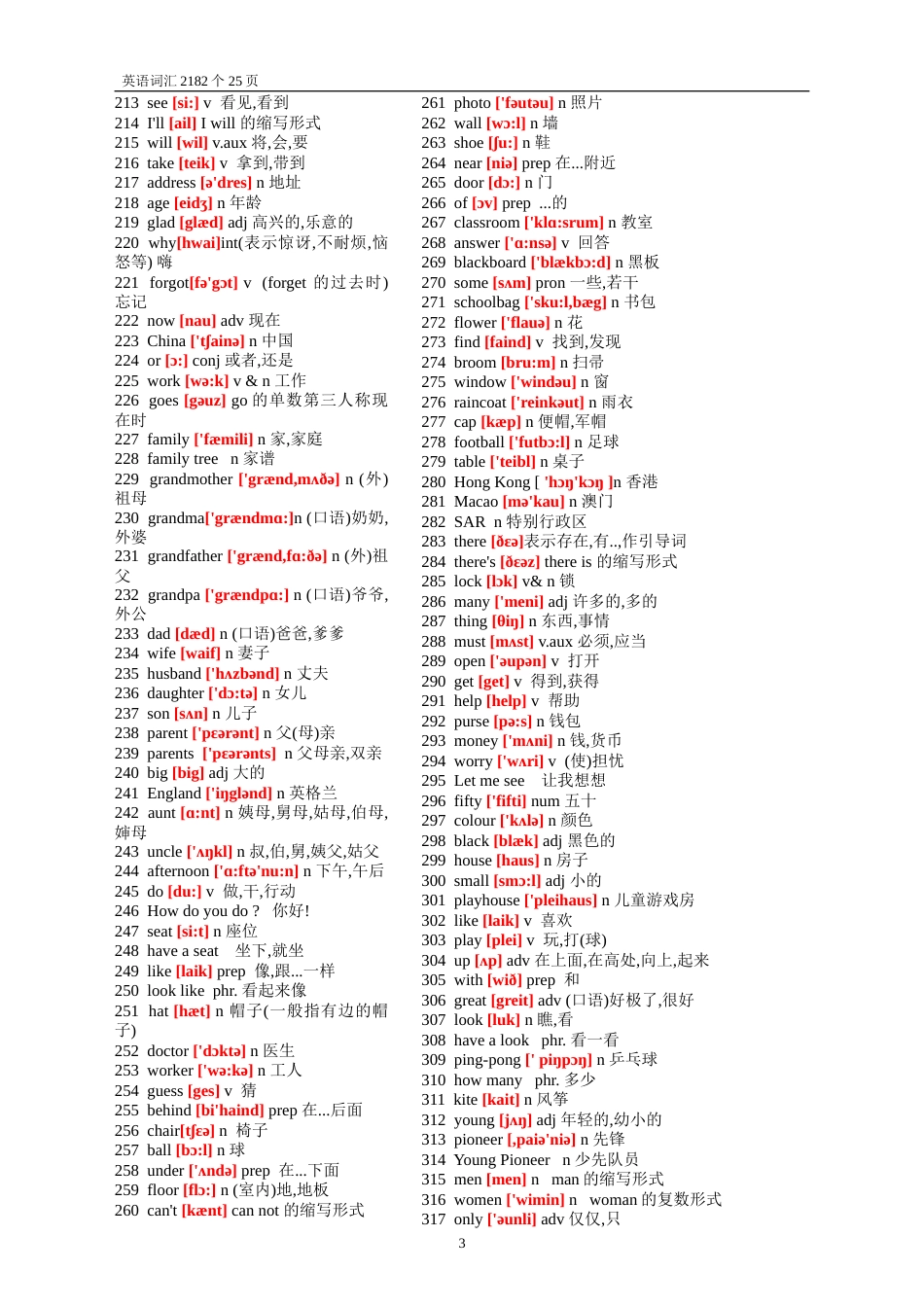 初中英语单词表大全2182个带音标1[共26页]_第3页