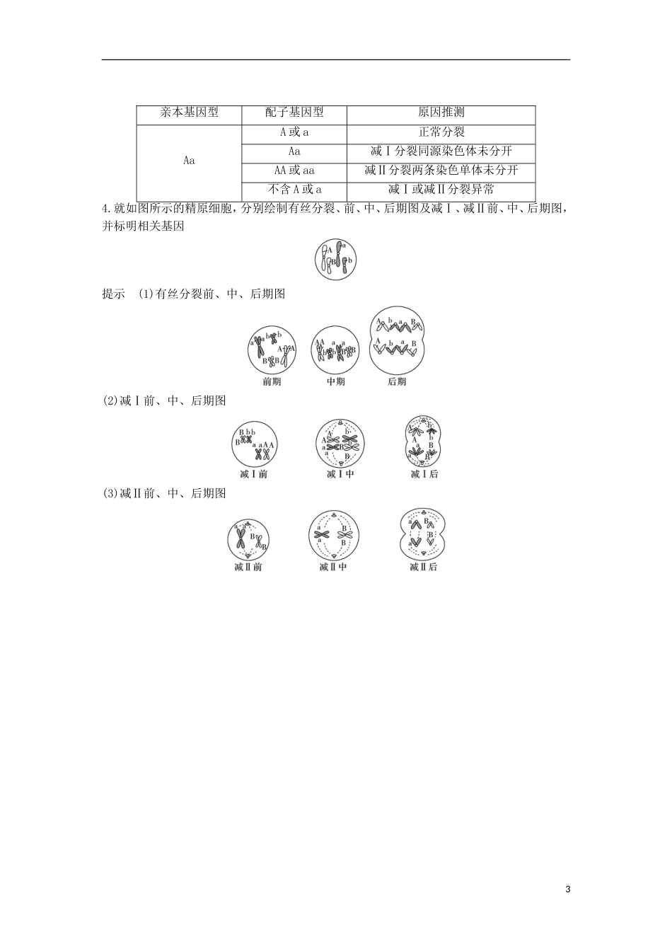 高考生物一轮复习第三单元细胞的新陈代谢阶段排查回扣落实三创新备考学案中图_第3页