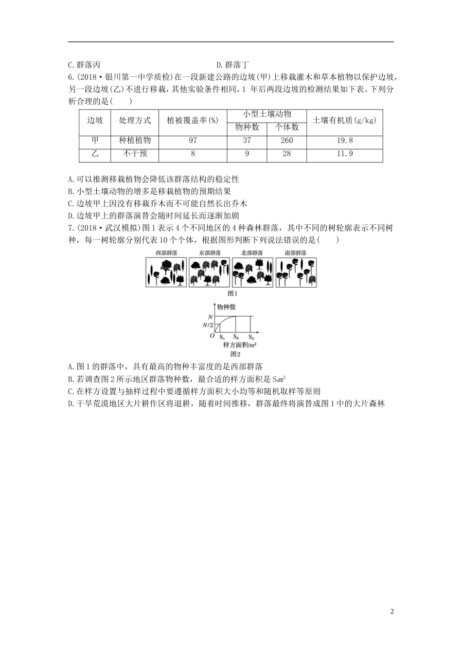 高考生物一轮复习精选提分练66苏教_第2页