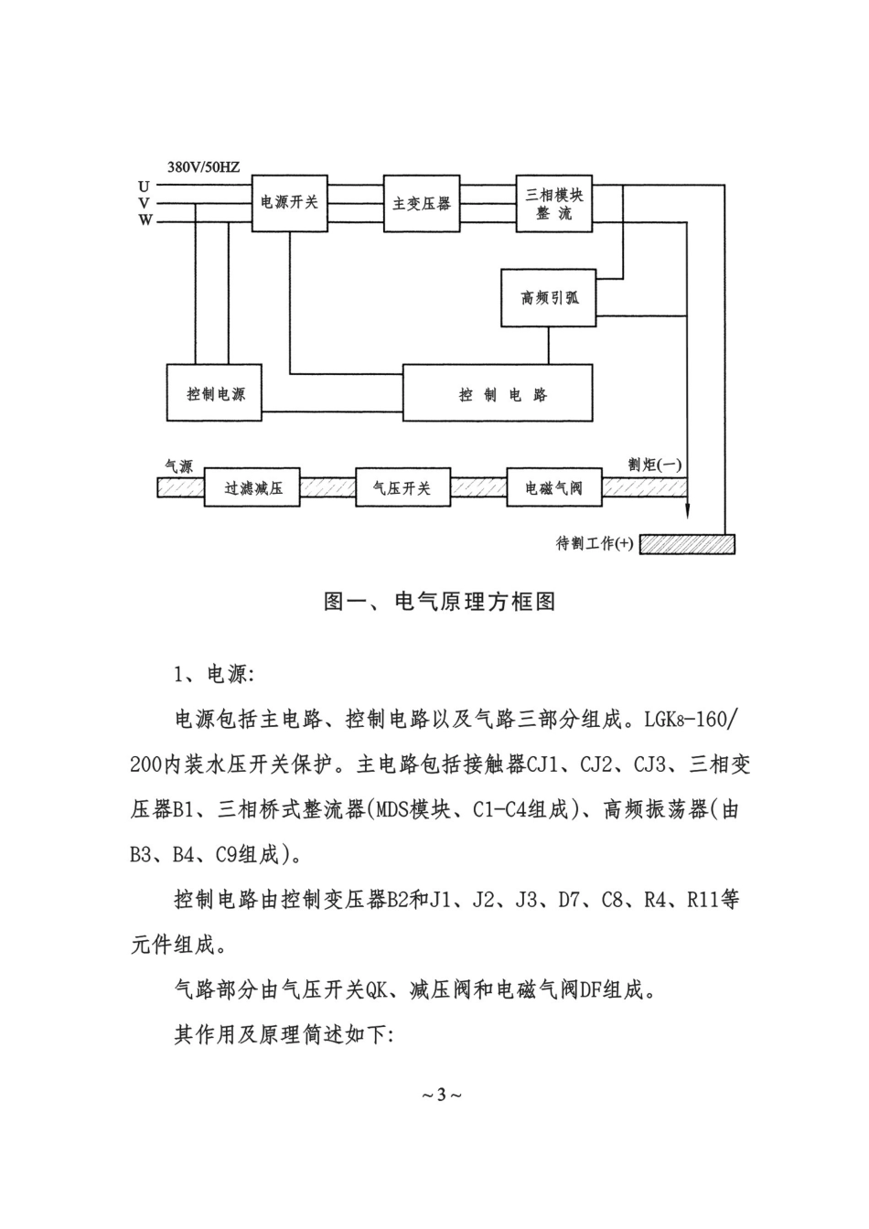 等离子切割机使用说明书[共14页]_第3页