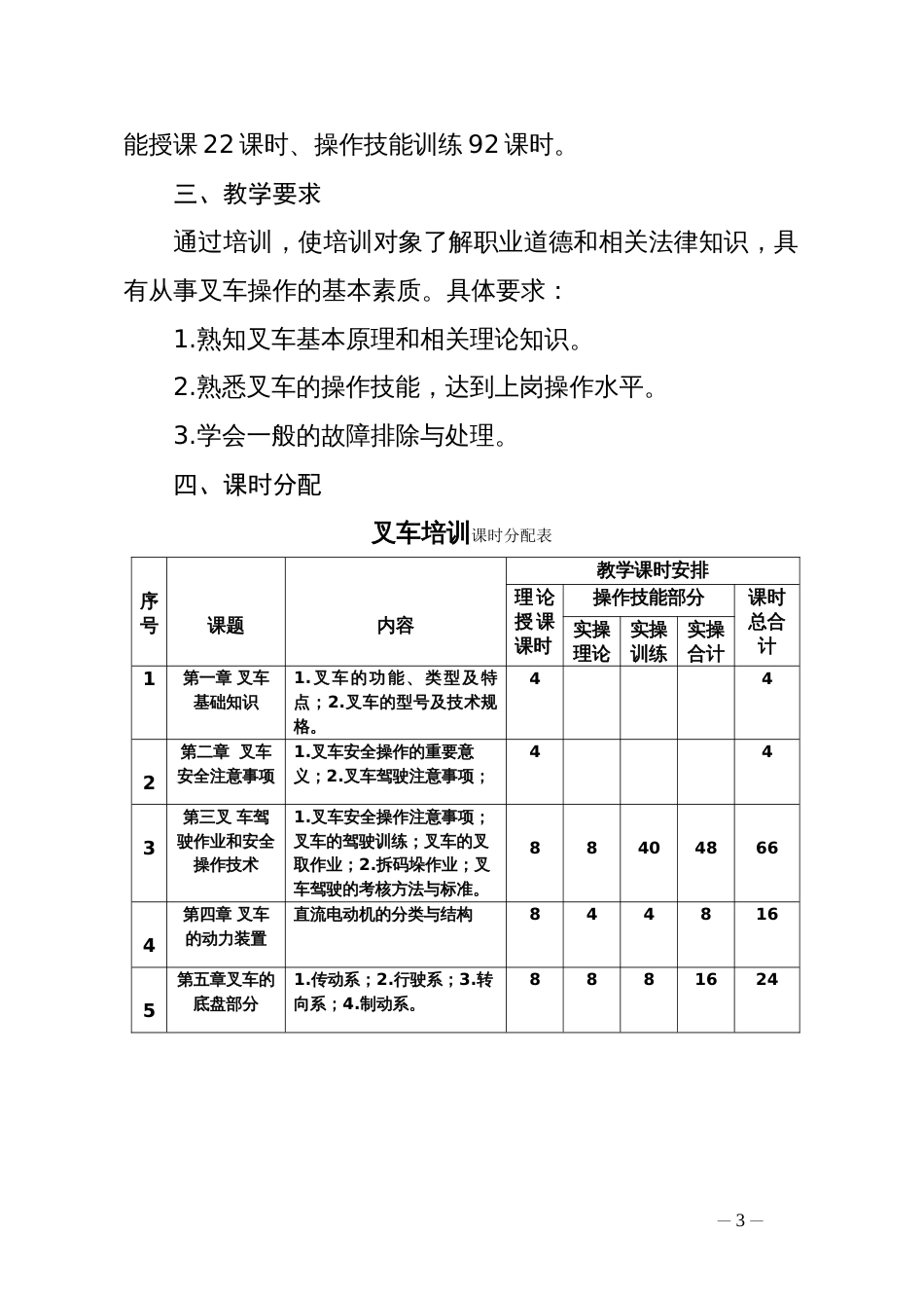 叉车司机培训教学计划和大纲[共3页]_第3页