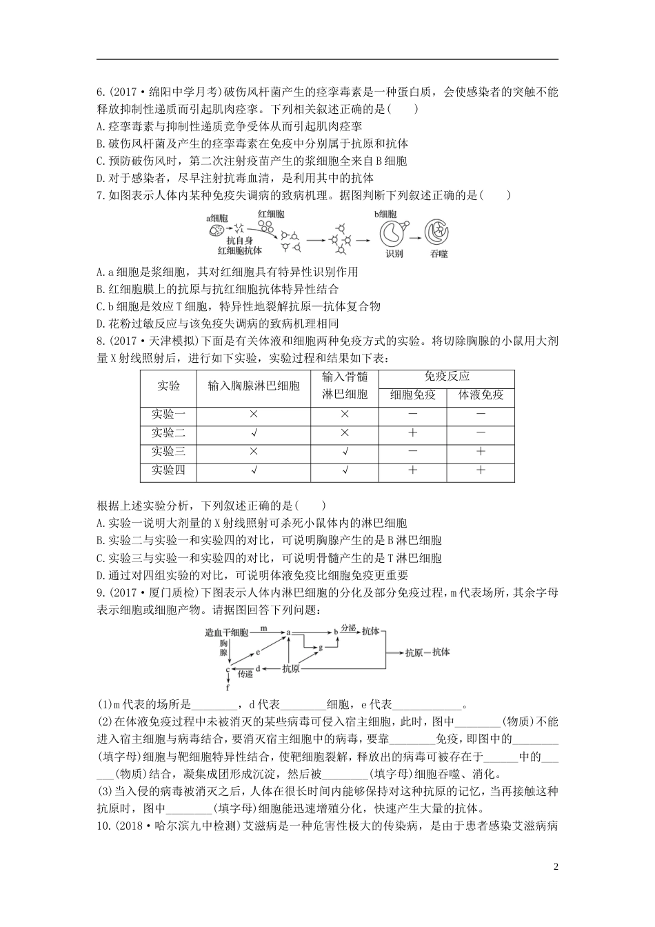 高考生物一轮复习精选提分练57苏教_第2页