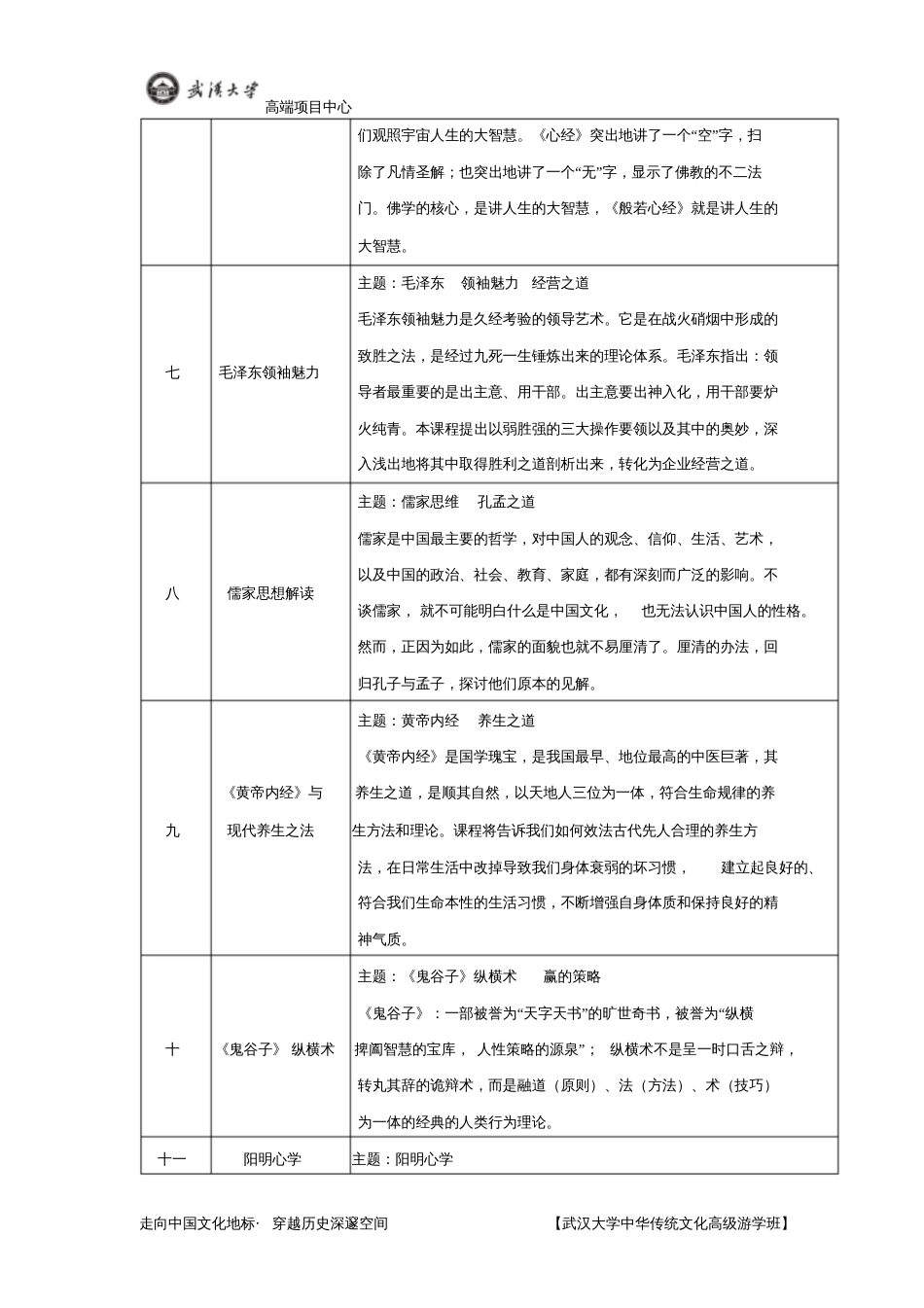 高端国学班武汉大学高端项目中心_第3页