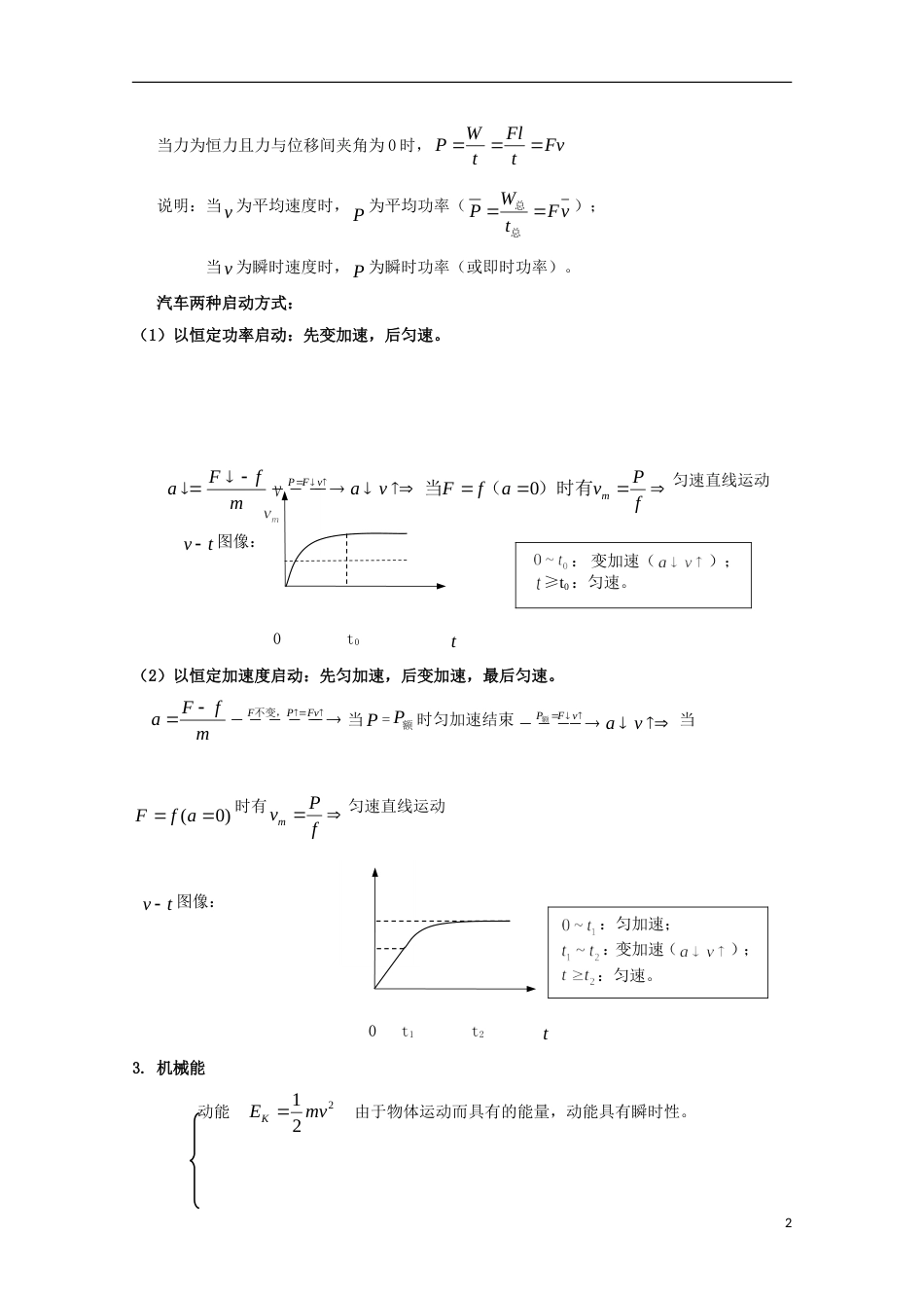 高考物理热点快速突破必考部分专题机械能_第2页