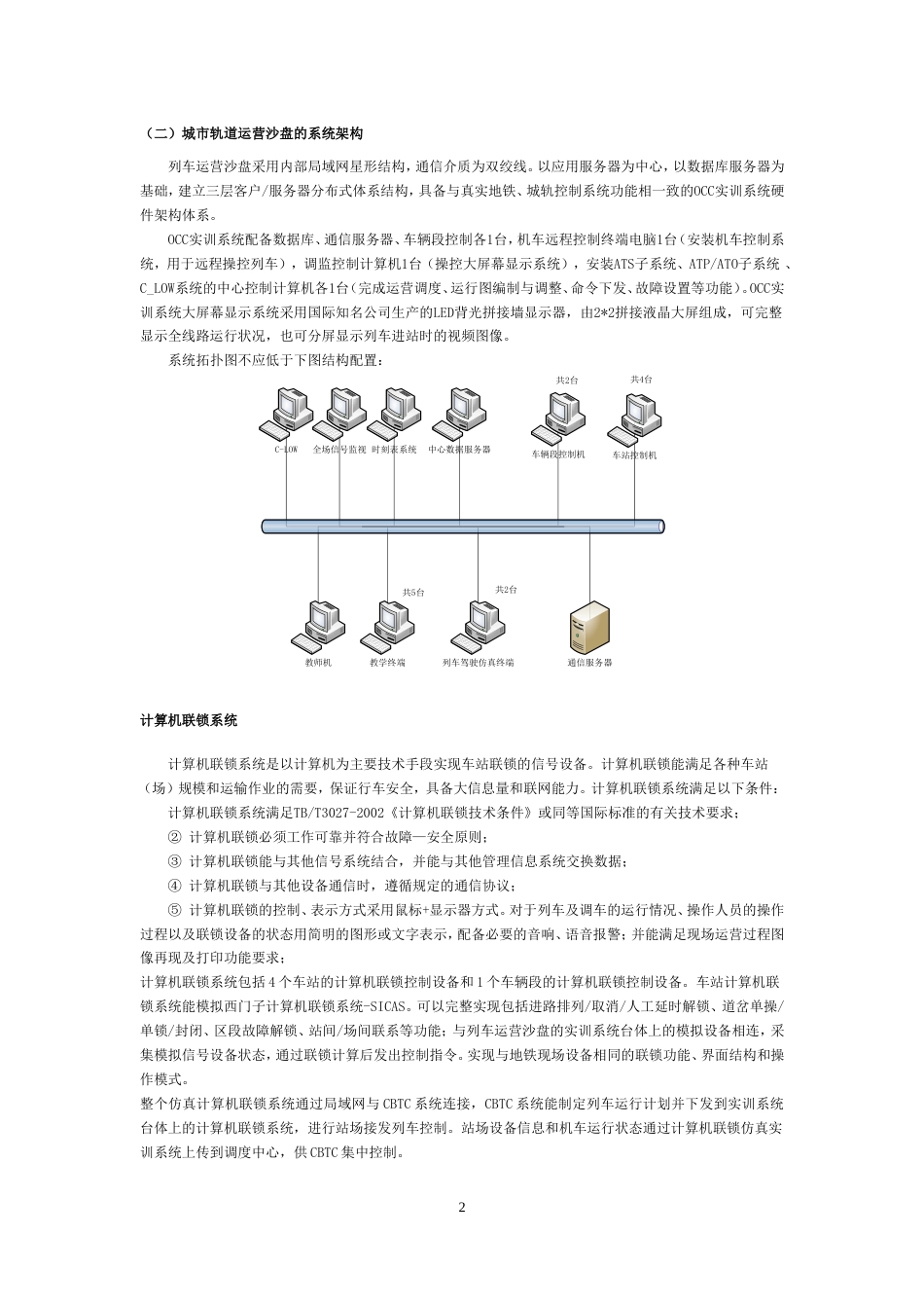 城市轨道交通运营管理仿真实训系统[共15页]_第2页