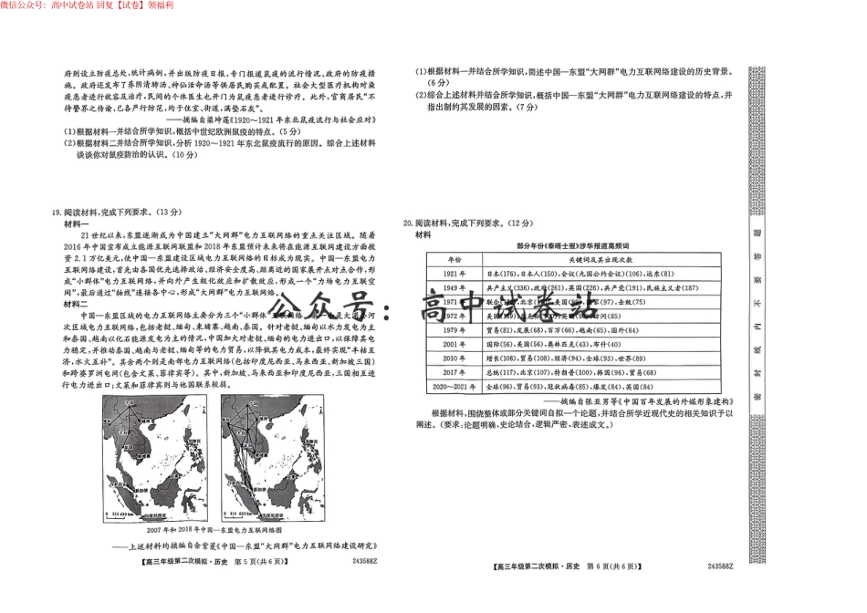 历史-2024届黑龙江省部分学校高三二模_第3页